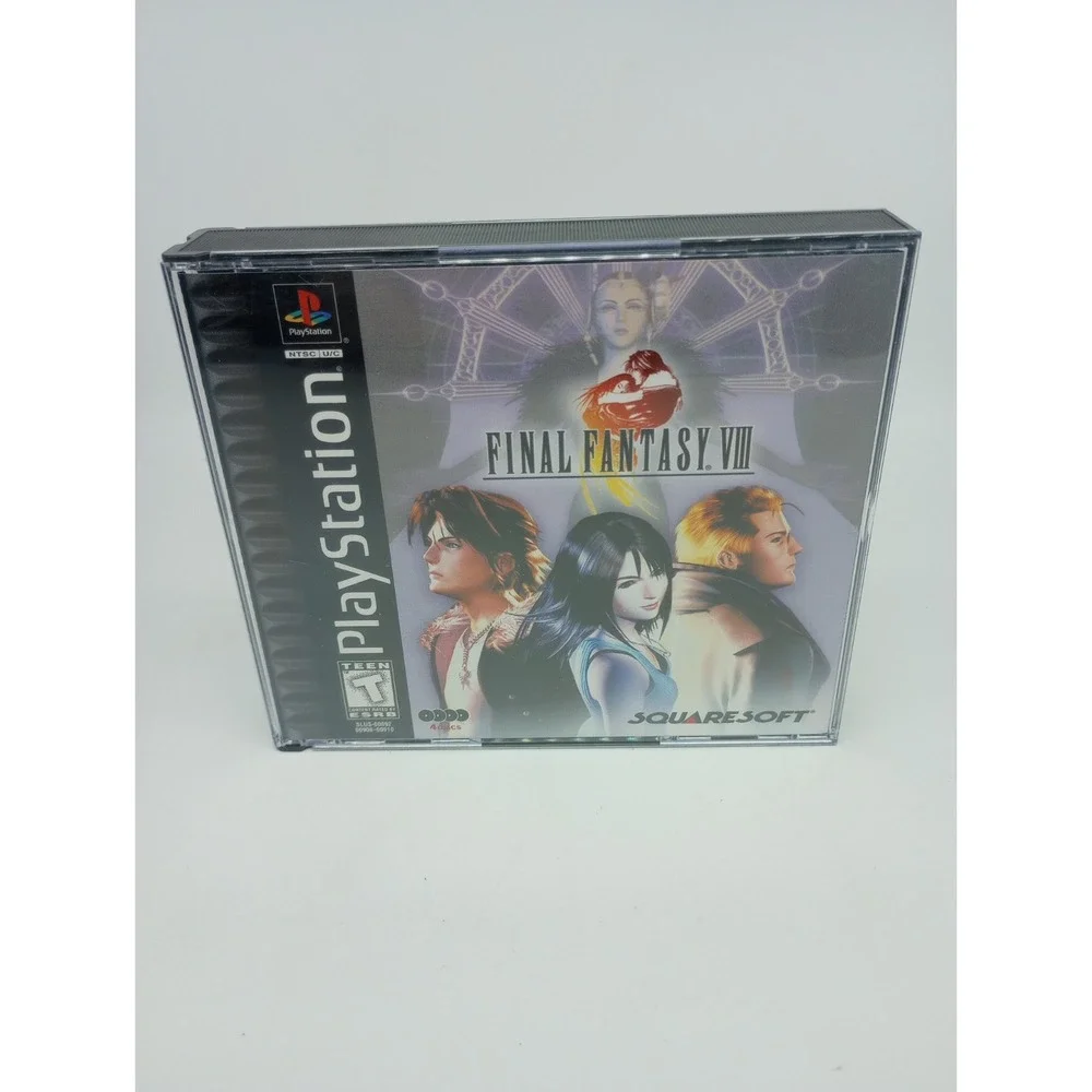 Final Fantasy 7, 8, 9, 10 & 11 Online PS1 PS2 All Black Label Great Condition